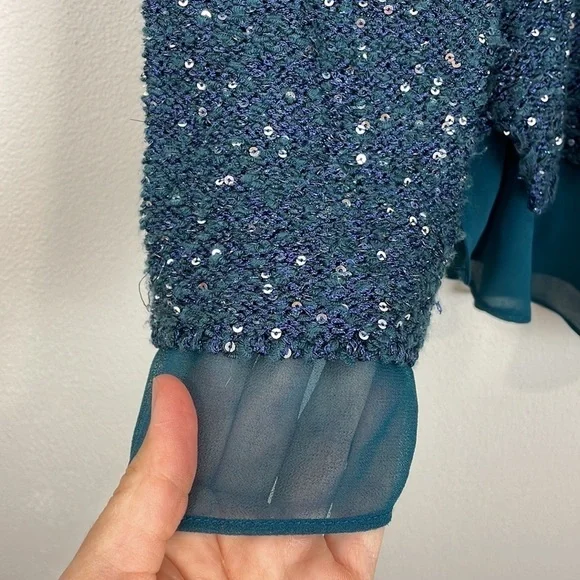Soft Surroundings Knit Sequin Sweater - Picture 4 of 11